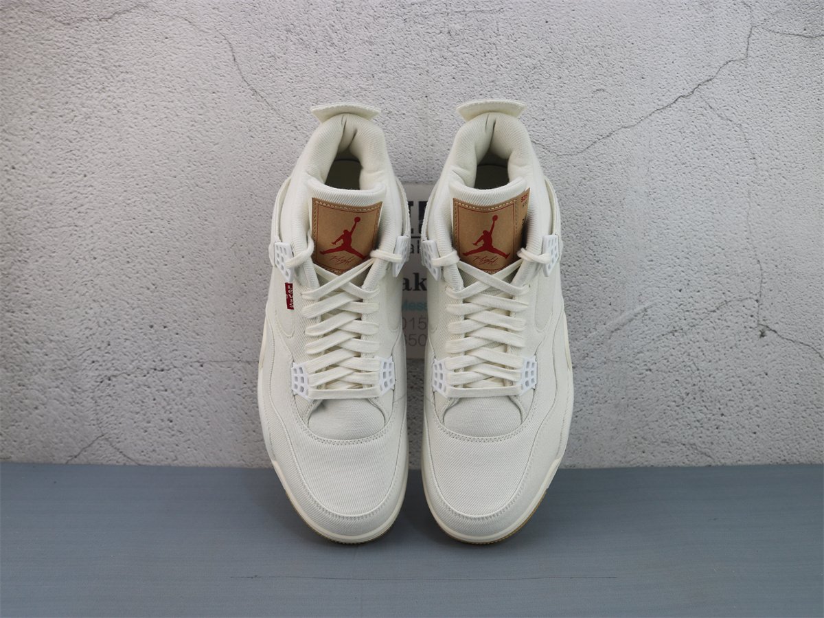 GX Batch Air Jordan 4 Retro Levis White AO2571-100